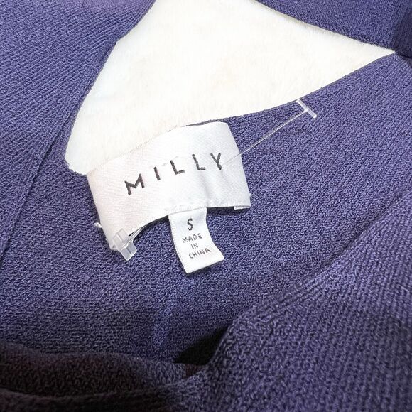 Milly Italian Structured Shift Dress Navy Blue Sz S - Picture 7 of 13